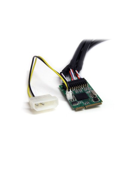 StarTech.com Adaptador Tarjeta Mini PCI Express PCIe FireWire 2 Puertos 1394b FW800 1 Puerto 1394a FW400