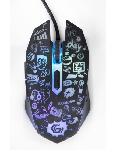 Gembird MUS-6B-GRAFIX-01 ratón Oficina mano derecha USB tipo A Óptico 3600 DPI