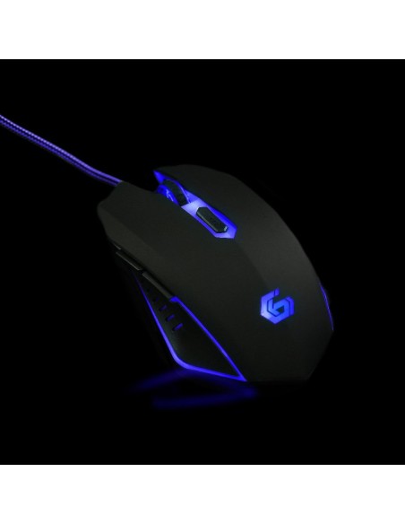 Gembird MUSG-001-B ratón Juego Ambidextro USB tipo A 2400 DPI