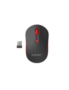 Gembird WIRELESS OPTICAL MOUSE MUSW-4B-03-R 1600DP - Maus ratón Oficina Ambidextro RF inalámbrico Óptico 1600 DPI