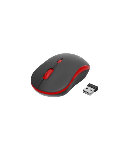 Gembird WIRELESS OPTICAL MOUSE MUSW-4B-03-R 1600DP - Maus ratón Oficina Ambidextro RF inalámbrico Óptico 1600 DPI
