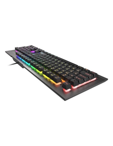 GENESIS Rhod 500 RGB teclado Juego USB QWERTY Español Negro, Gris