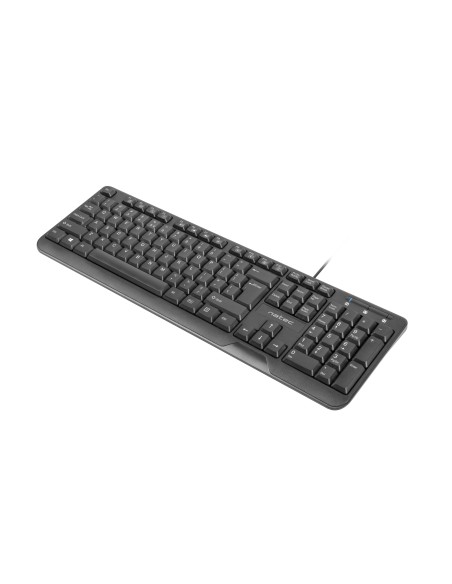 NATEC Trout teclado Oficina USB QWERTY Español Negro