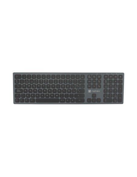 NATEC NKL-1830 teclado Universal RF Wireless + Bluetooth QWERTY Español Negro, Gris