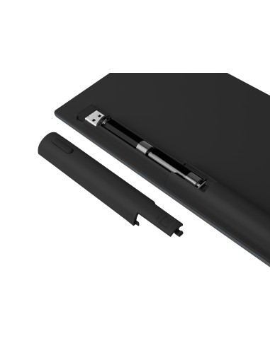 NATEC NKL-1830 teclado Universal RF Wireless + Bluetooth QWERTY Español Negro, Gris