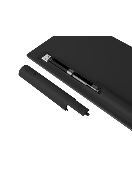 NATEC NKL-1830 teclado Universal RF Wireless + Bluetooth QWERTY Español Negro, Gris