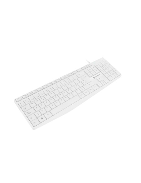 NATEC NKL-1949 teclado Universal USB QWERTY Español Blanco
