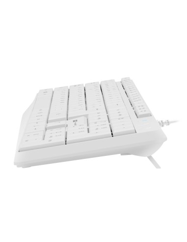 NATEC NKL-1949 teclado Universal USB QWERTY Español Blanco