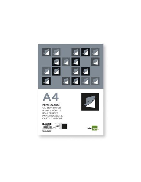 Liderpapel NR02 papel de carbón 100 hojas A4