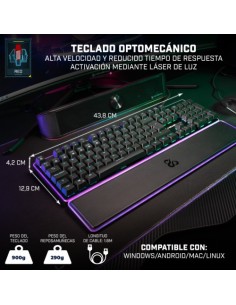 Newskill Gaming Gungnyr Pro teclado Juego USB QWERTY Español Negro 2
