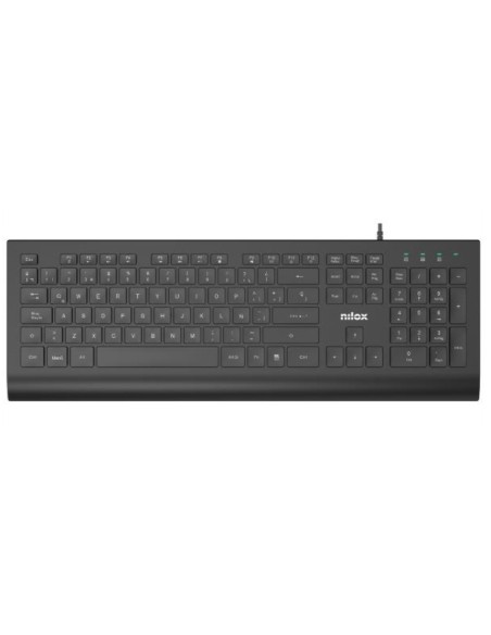 Nilox NXKBE000014 teclado Oficina USB Español Negro