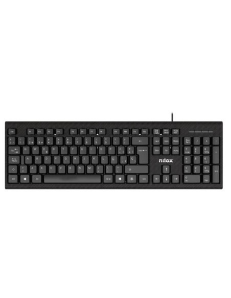 Nilox NXKME0011 teclado Ratón incluido Oficina USB Español Negro