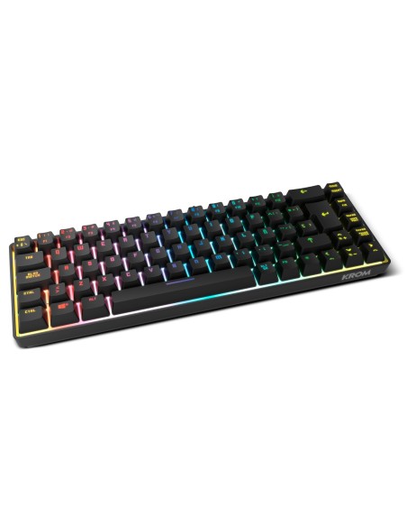 Krom Kalista teclado Juego USB Negro