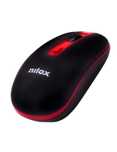 Nilox MOUSE WIRELESS BLACK RED 1600 DPI