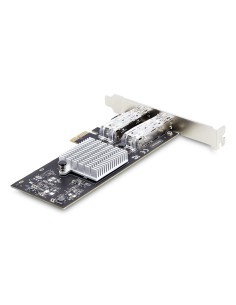 StarTech.com Tarjeta PCIe 2.1x1 de Red de Fibra Óptica Cobre Ethernet 1Gb SFP de 2 Puertos - Chipset Controlador Intel I350-AM2 2