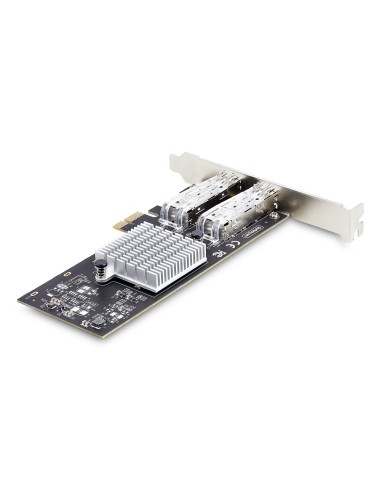 StarTech.com Tarjeta PCIe 2.1x1 de Red de Fibra Óptica Cobre Ethernet 1Gb SFP de 2 Puertos - Chipset Controlador Intel I350-AM2