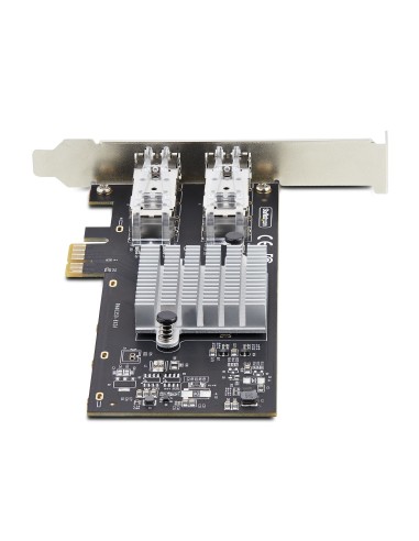 StarTech.com Tarjeta PCIe 2.1x1 de Red de Fibra Óptica Cobre Ethernet 1Gb SFP de 2 Puertos - Chipset Controlador Intel I350-AM2