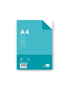 Liderpapel PA04 papel para impresora de inyección de tinta A4 (210x297 mm) Alise 100 hojas Blanco