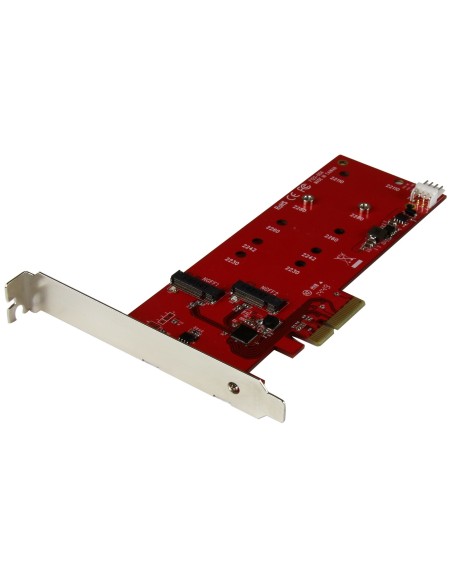 StarTech.com Tarjeta Controladora M.2 PCI Express para 2 SSD