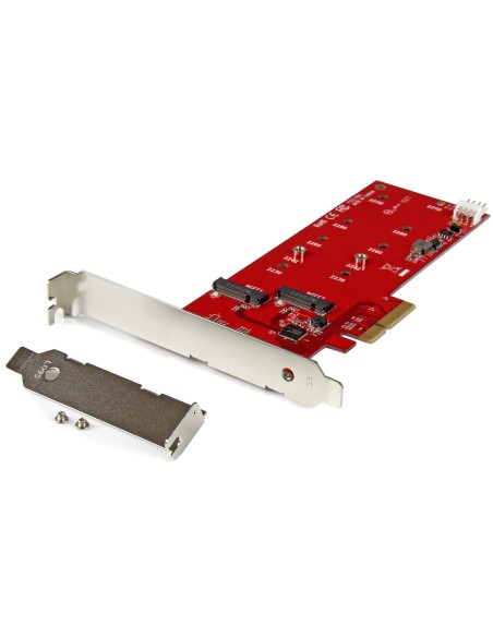StarTech.com Tarjeta Controladora M.2 PCI Express para 2 SSD