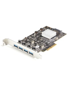 StarTech.com Tarjeta PCIe de 4 Puertos USB-A - Tarjeta PCI Express de Expansión USB Tipo A 3.2 Gen 2 de 10Gb con 2