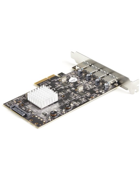 StarTech.com Tarjeta PCIe de 4 Puertos USB-A - Tarjeta PCI Express de Expansión USB Tipo A 3.2 Gen 2 de 10Gb con 2