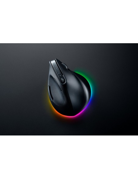 Razer Pro Click V2 Vertical ratón Universal mano derecha RF Wireless + Bluetooth + USB Type-C Óptico 30000 DPI