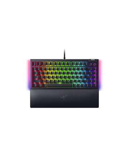 Razer BlackWidow V4 75% teclado Juego USB QWERTY Inglés de EE. UU. Negro