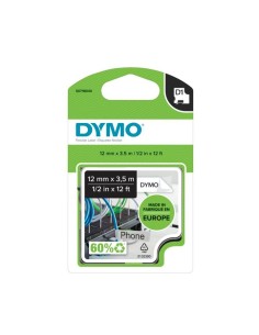 DYMO D1 - Etiquetas Durable - Negro sobre blanco - 12mm x 5.5m 2