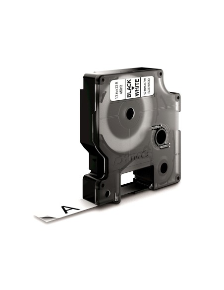 DYMO D1 - Etiquetas estándar - Negro sobre blanco - 12mm x 7m
