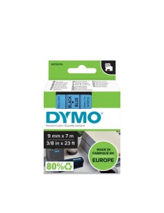DYMO D1 - Etiquetas estándar - Negro sobre azul - 9mm x 7m 2