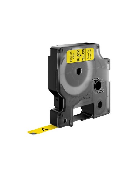 DYMO D1 - Etiquetas estándar - Negro sobre amarillo - 9mm x 7m