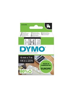DYMO D1 - Etiquetas estándar - Negro sobre blanco - 6mm x 7m 2