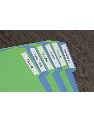 DYMO D1 - Etiquetas estándar - Negro sobre blanco - 6mm x 7m