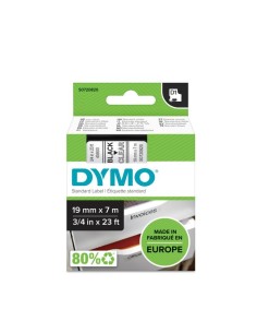 DYMO D1 - Etiquetas estándar - Negro en claro - 19mm x 7m 2