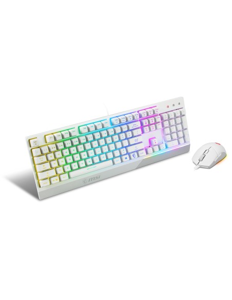 MSI S11-04ES305-CLA teclado Ratón incluido Juego USB QWERTY Italiano Blanco