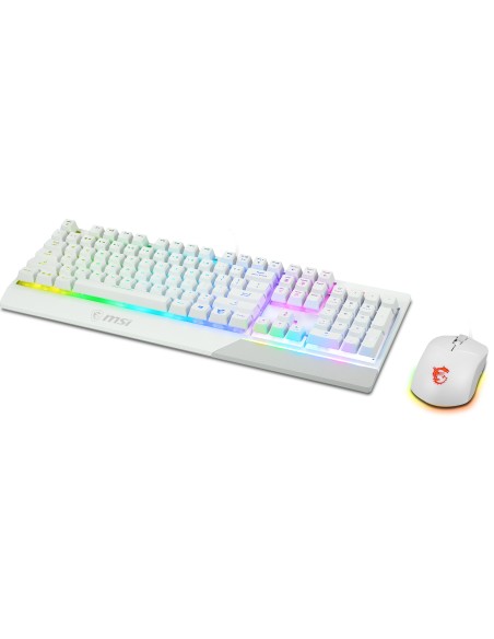 MSI S11-04ES305-CLA teclado Ratón incluido Juego USB QWERTY Italiano Blanco