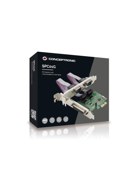 Conceptronic SPC01G tarjeta y adaptador de interfaz Interno Paralelo, RS-232