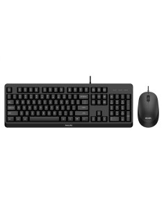 Philips 2000 series SPT6207BL 16 teclado Ratón incluido Universal USB QWERTY Inglés Negro