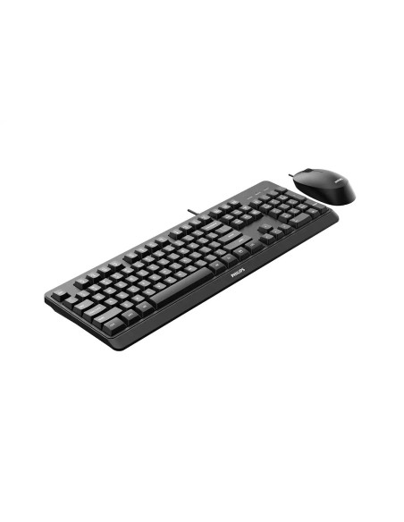 Philips 2000 series SPT6207BL 16 teclado Ratón incluido Universal USB QWERTY Inglés Negro