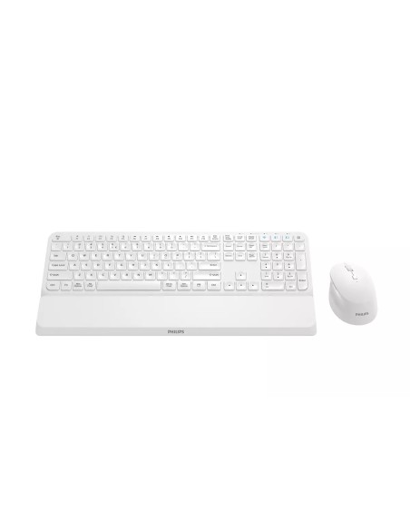Philips 6000 series SPT6607W 16 teclado Ratón incluido Universal RF Wireless + Bluetooth QWERTY Inglés Blanco