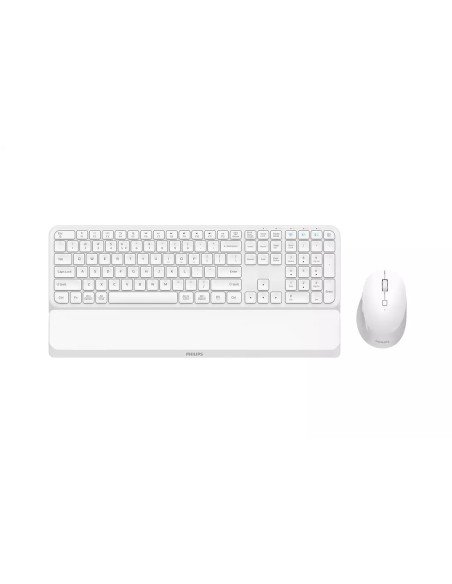 Philips 6000 series SPT6607W 16 teclado Ratón incluido Universal RF Wireless + Bluetooth QWERTY Inglés Blanco