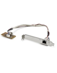StarTech.com Adaptador Tarjeta de Red NIC Mini PCI Express PCI-e PCIe 1 Puerto Gigabit Ethernet RJ45