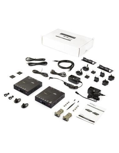 StarTech.com Juego Extensor HDMI 1080p por IP compatible Vídeo Wall - Juego Transmisor Receptor HDMI por Ethernet Cat5 Cat6 -