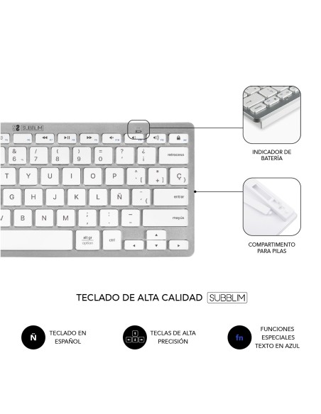 SUBBLIM SUBKBC-OCO010 teclado