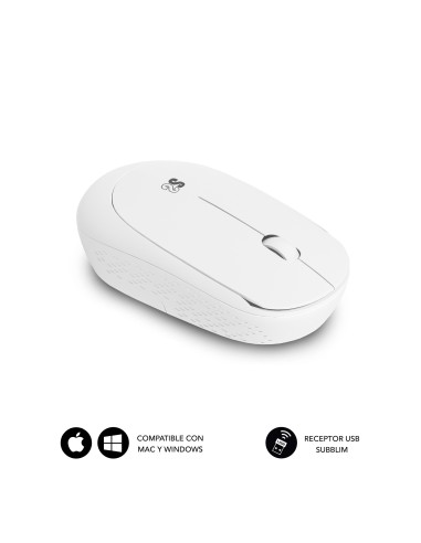 SUBBLIM Alfombrilla con Ratón Harmony Pack Mousepad XL + Wireless Mouse Purple