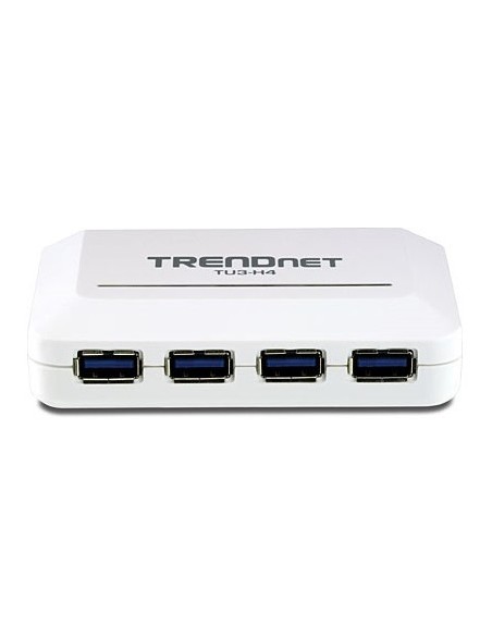Trendnet TU3-H4 hub de interfaz 5000 Mbit s Blanco
