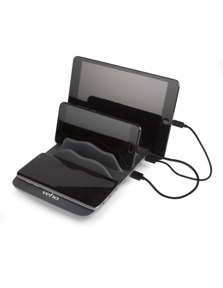 Veho TA-7 Smartphone Negro Corriente alterna Cargador inalámbrico Interior