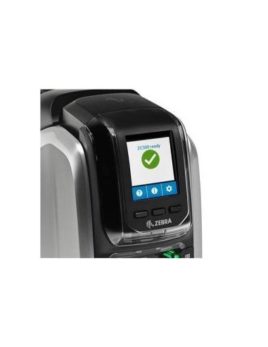 Zebra ZC300 impresora de tarjeta plástica Pintar por sublimación Color 300 x 300 DPI
