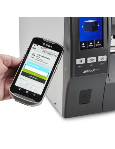 Zebra ZT411 impresora de etiquetas Transferencia térmica 600 x 600 DPI 356 mm s Inalámbrico y alámbrico Ethernet Bluetooth